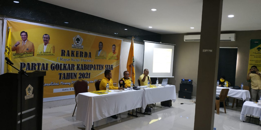 Gelar Rakerda, Golkar Siak Susun Program Strategis dan Solidkan PK